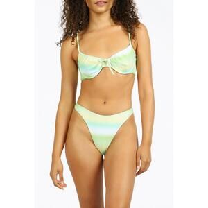 NEW NIRVANIC portugal high-leg bikini bottom in eco sea